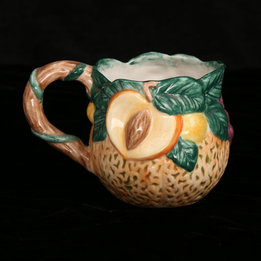 Vintage 1995 Fitz and Floyd Cantaloupe Ceramic Mug