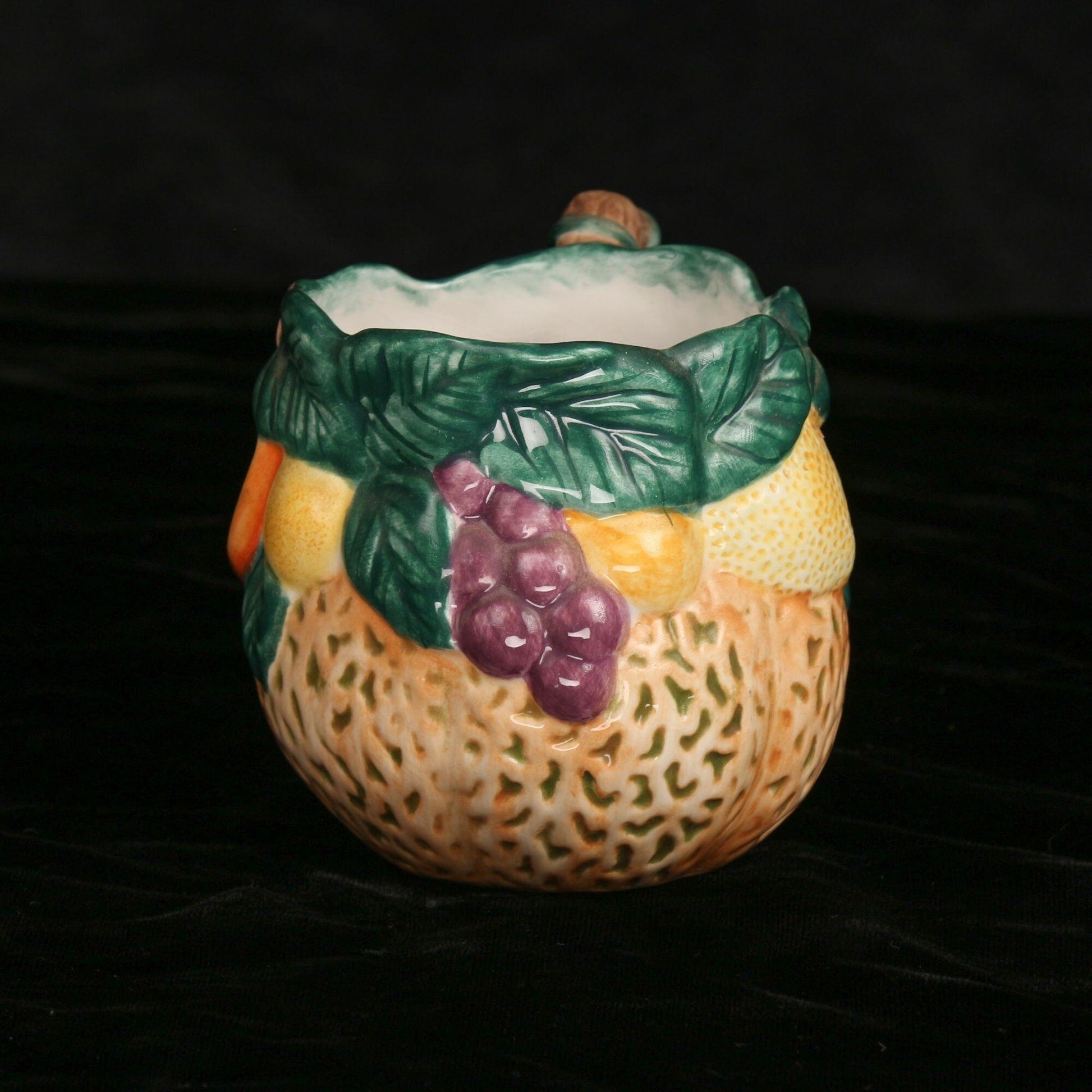 Vintage 1995 Fitz and Floyd Cantaloupe Ceramic Mug