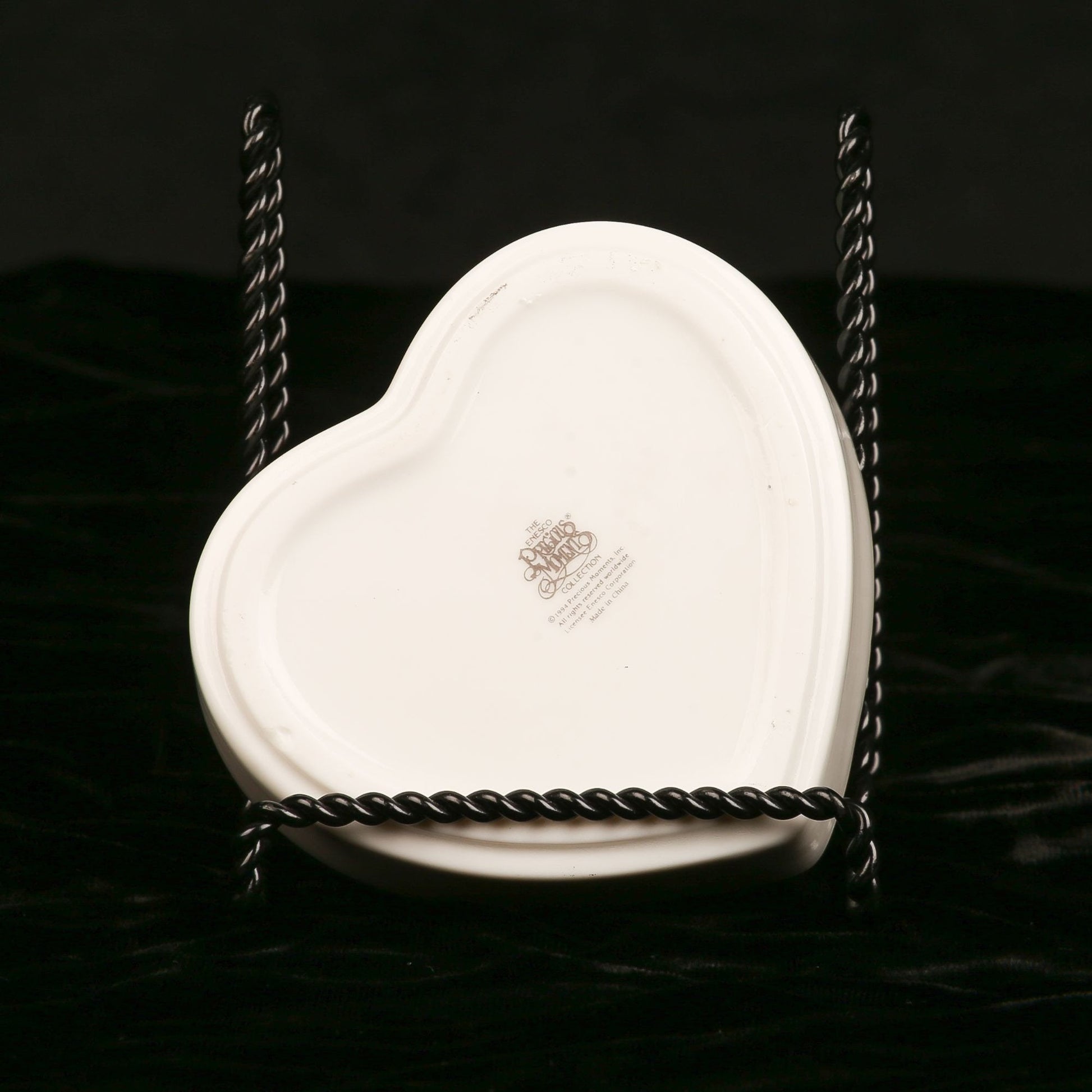 Vintage 1994 Precious Moments Enesco Heart Box Purr-fect Grandma