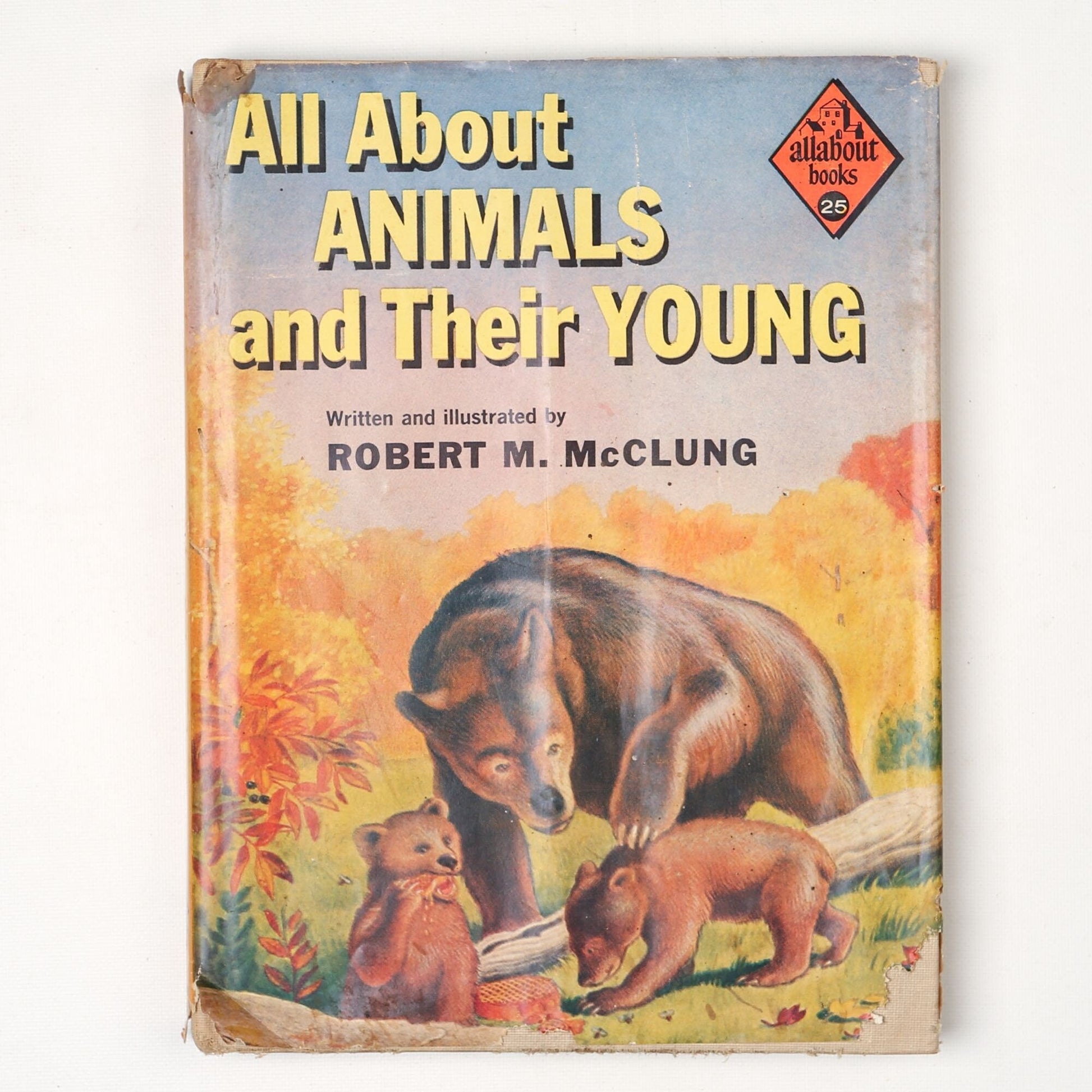 Vintage 1958 Book All About Animals and Their Young