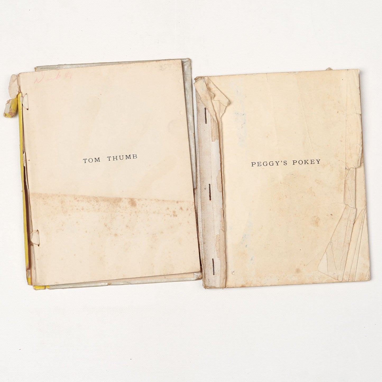 Vintage Peggy’s Pokey (1940) and Tom Thumb (1942) Picture books Crafting pieces