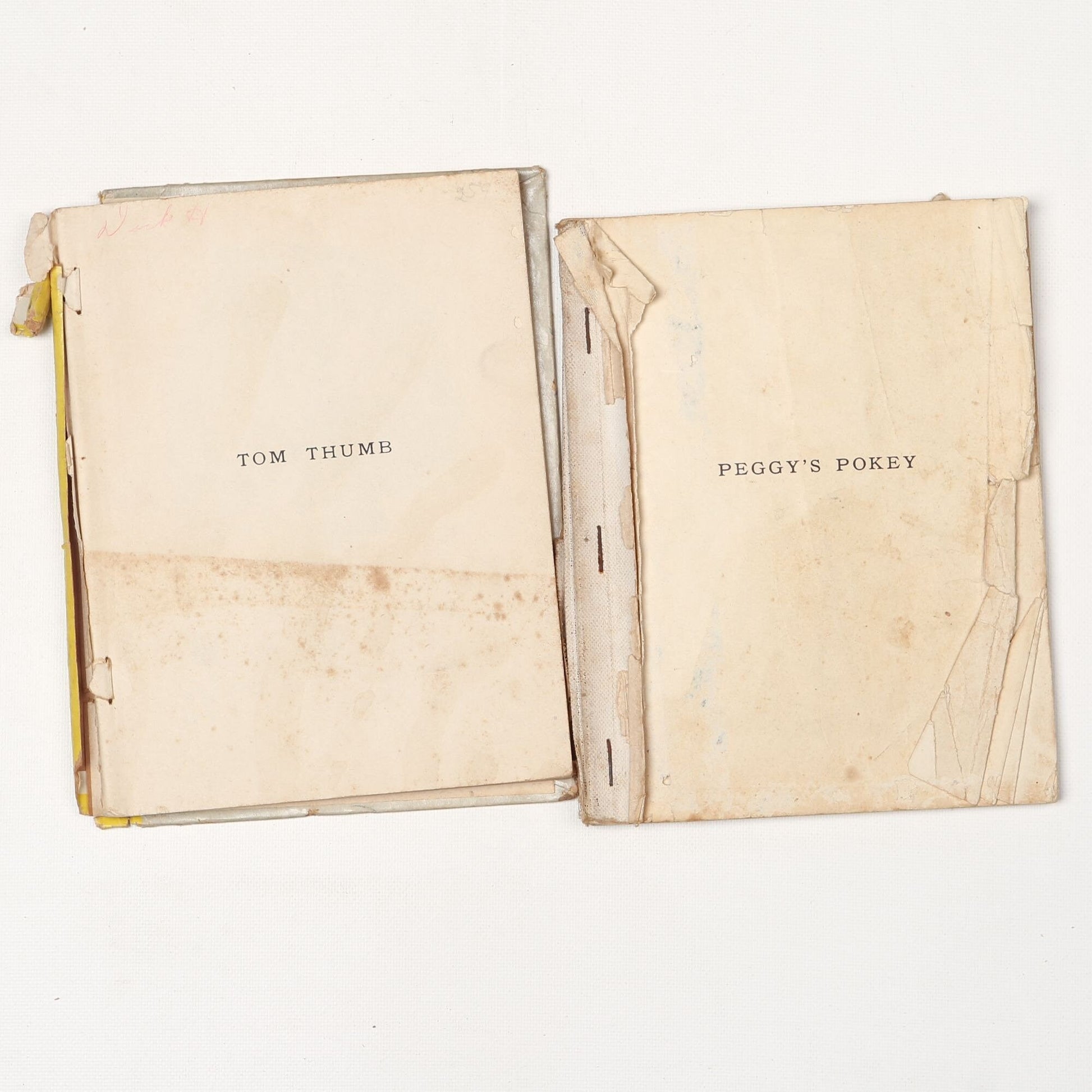 Vintage Peggy’s Pokey (1940) and Tom Thumb (1942) Picture books Crafting pieces