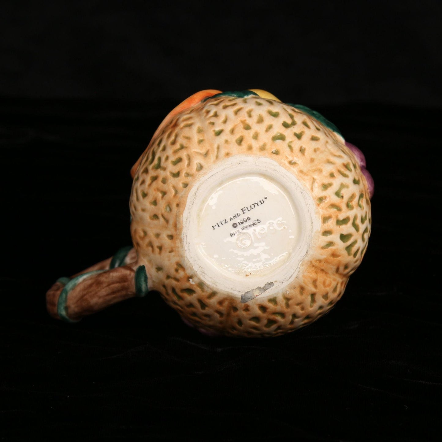 Vintage 1995 Fitz and Floyd Cantaloupe Ceramic Mug