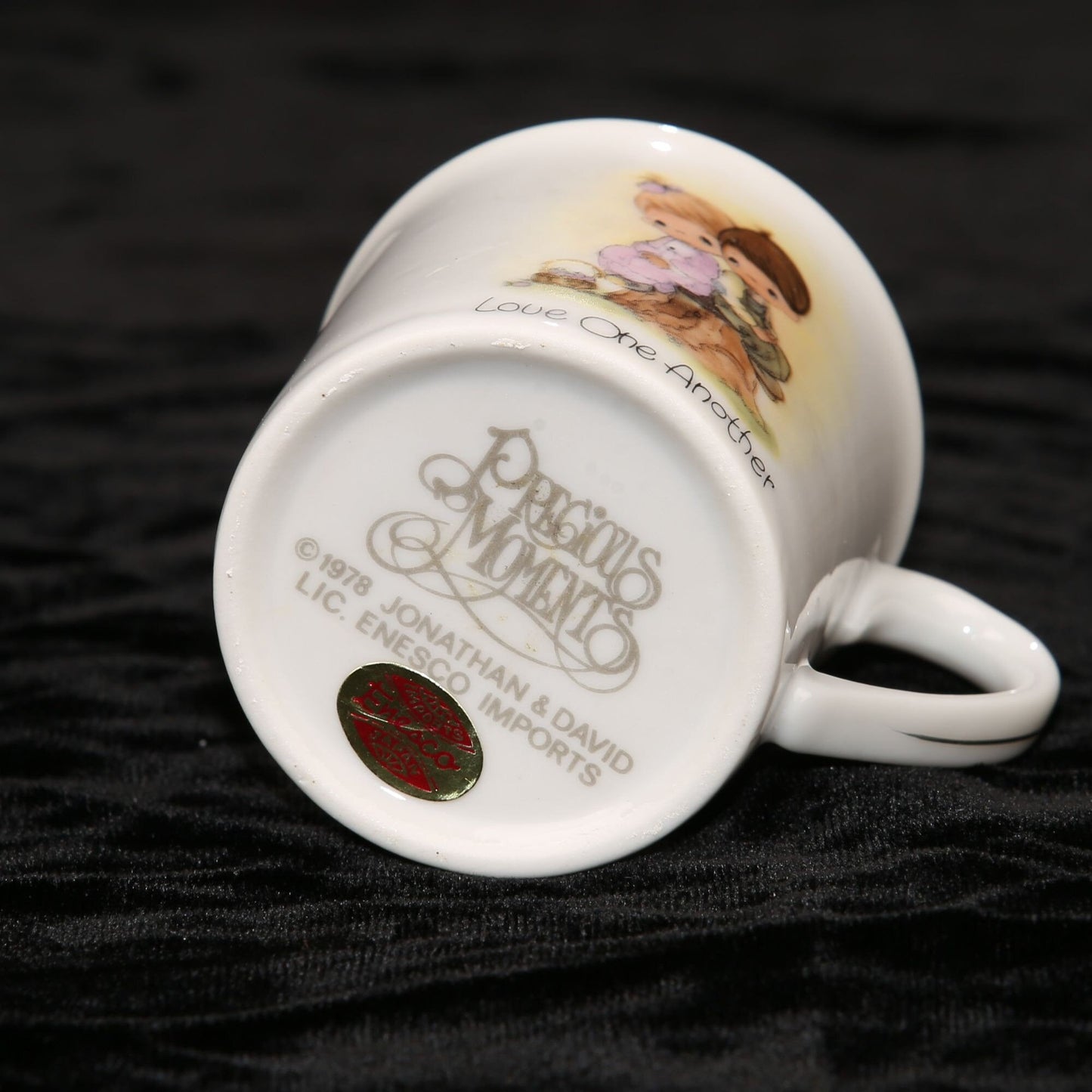 Vintage 1978 Enesco Precious Moments Ceramic Espresso Cup "Love One Another"