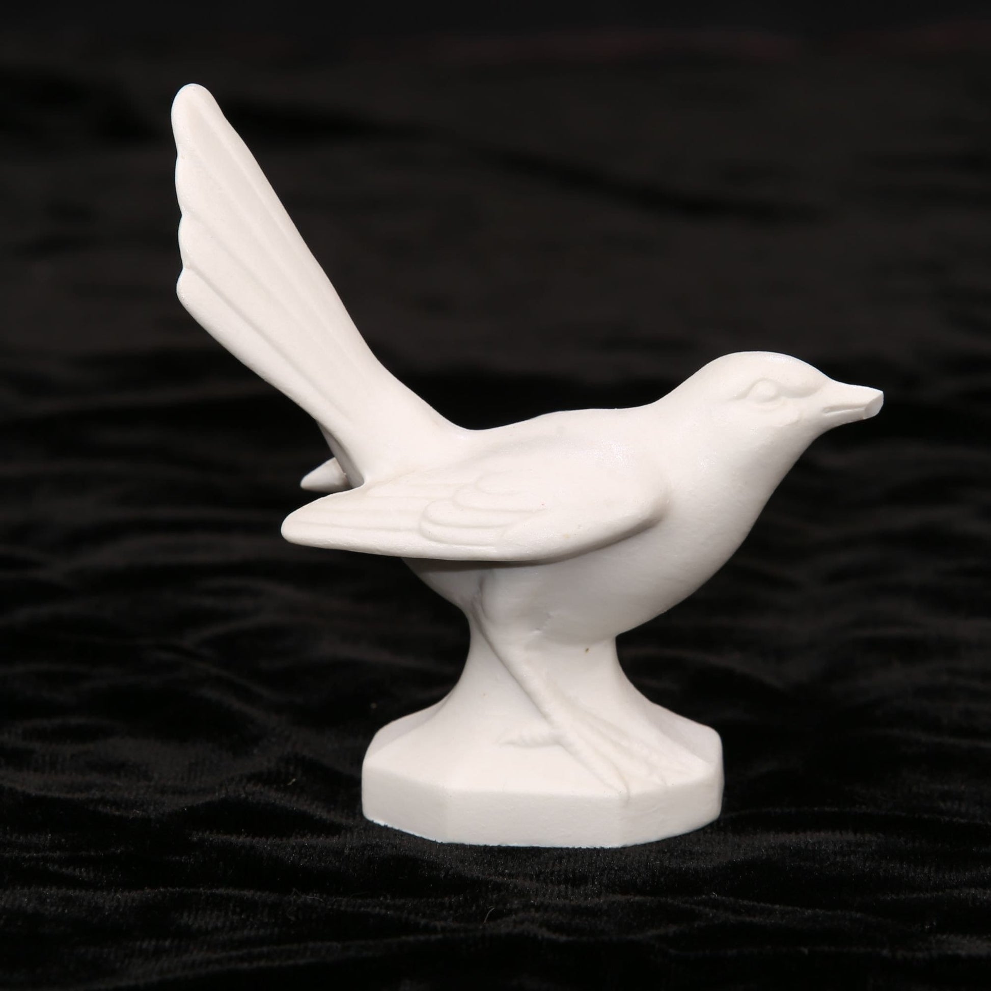 Vintage Gerald Porzellan Unpainted Bird Figurine Bavaria West Germany Porcelain