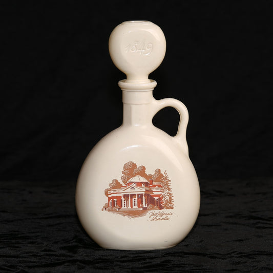 Vintage 1849 Jefferson's Monticello Old Fitzgerald Glass Flagship Decanter