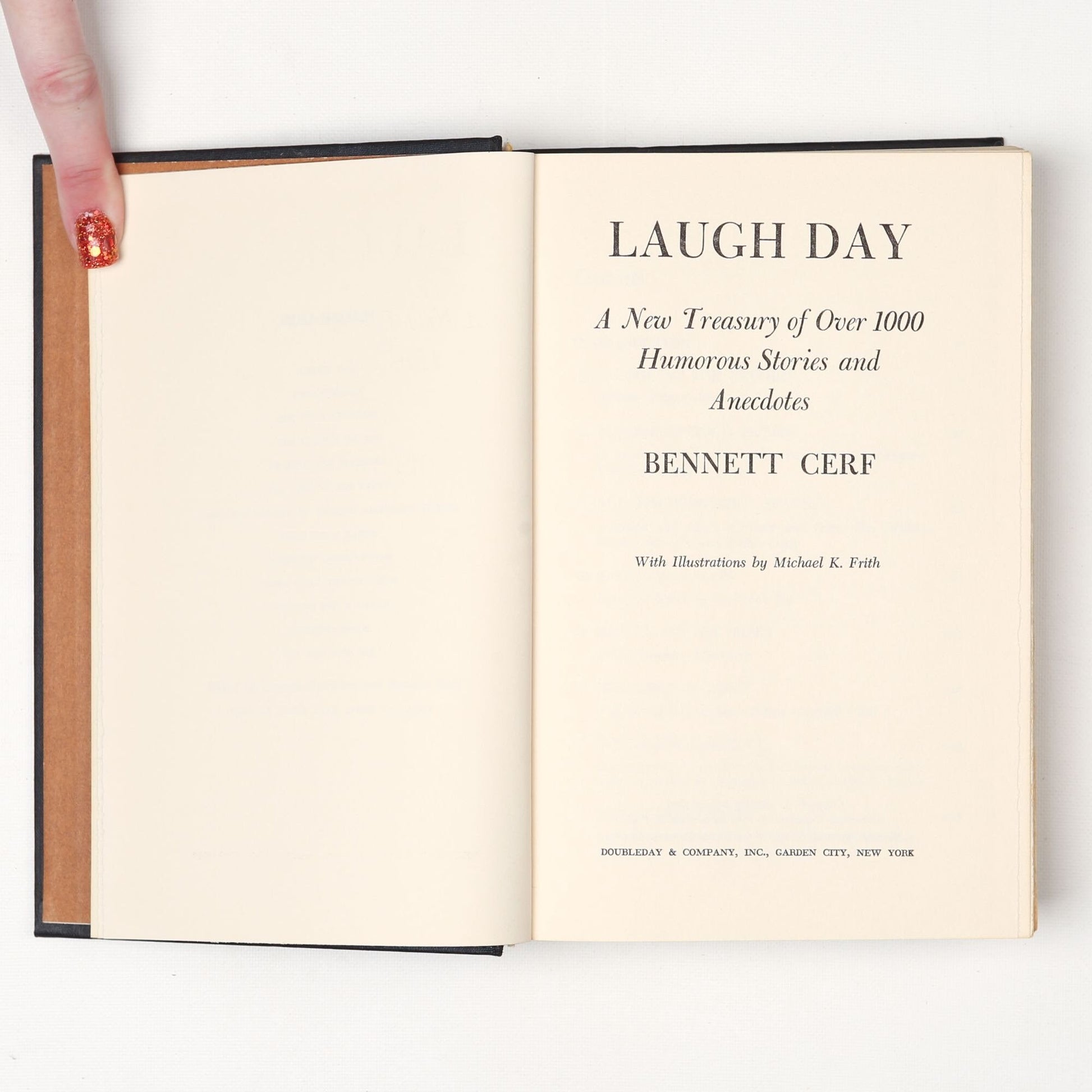 Vintage 1965 Book Laugh Day by Bennett Cerf