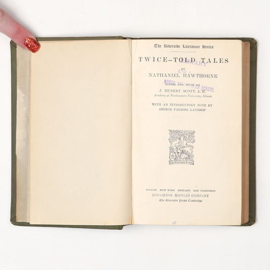 Antique 1907 Book Twice-Told Tales by Nathaniel Hawthorne