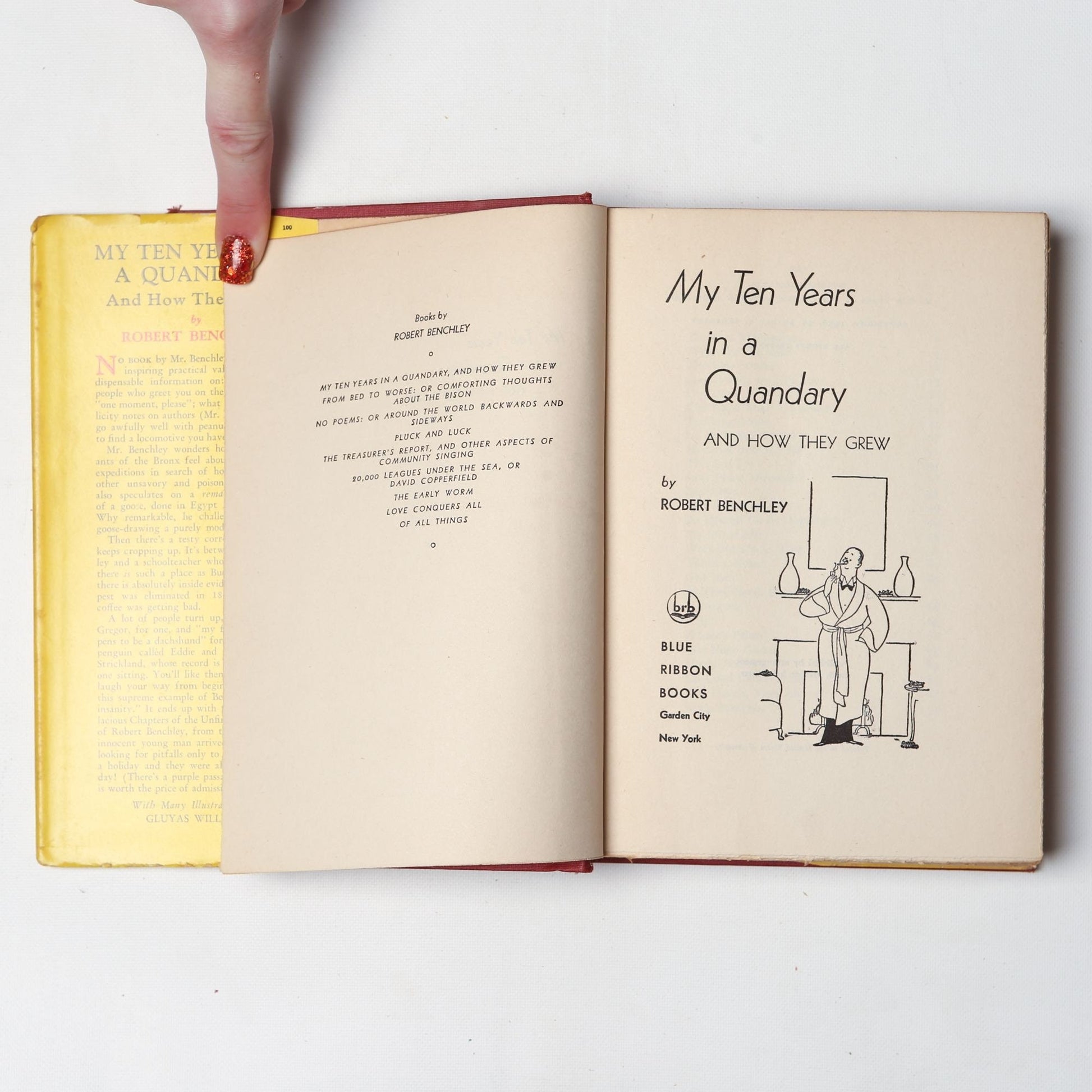 Vintage 1940 Book My Ten Years in a Quandary and How They Grew by Robert Benchley