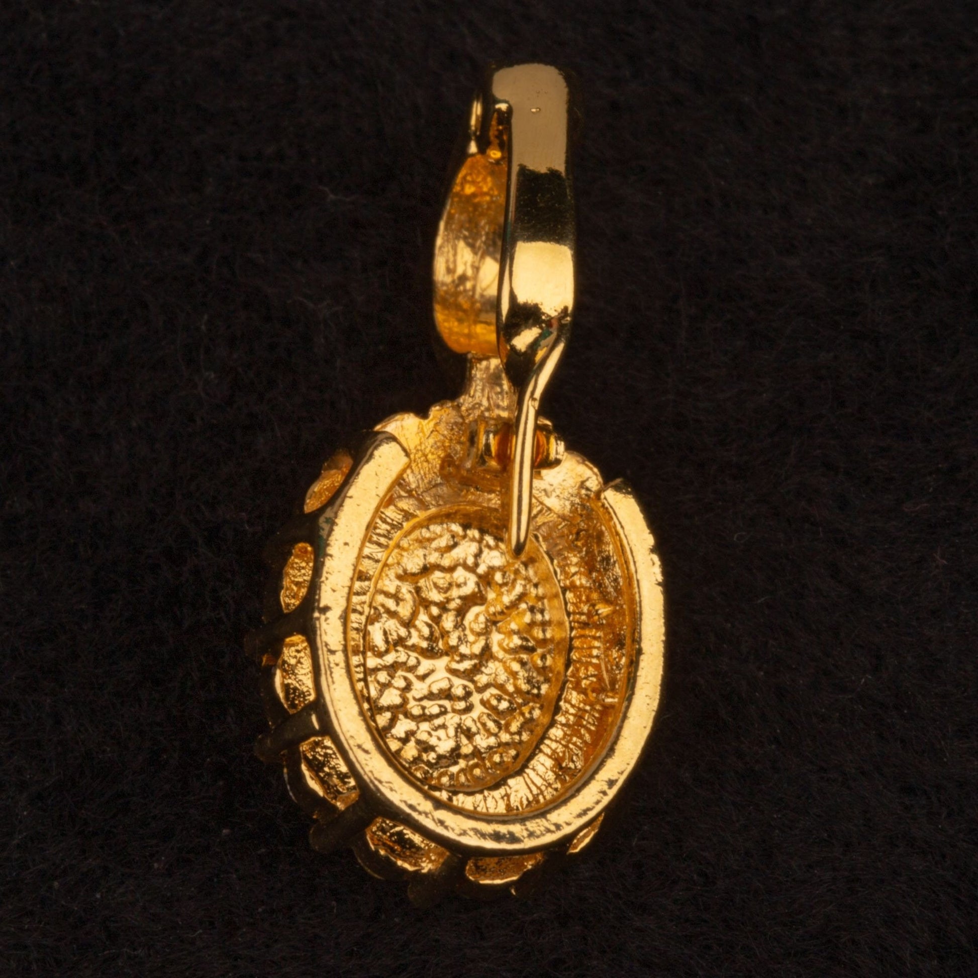 Vintage Faux Pearl Cabochon Rhinestone Pendant