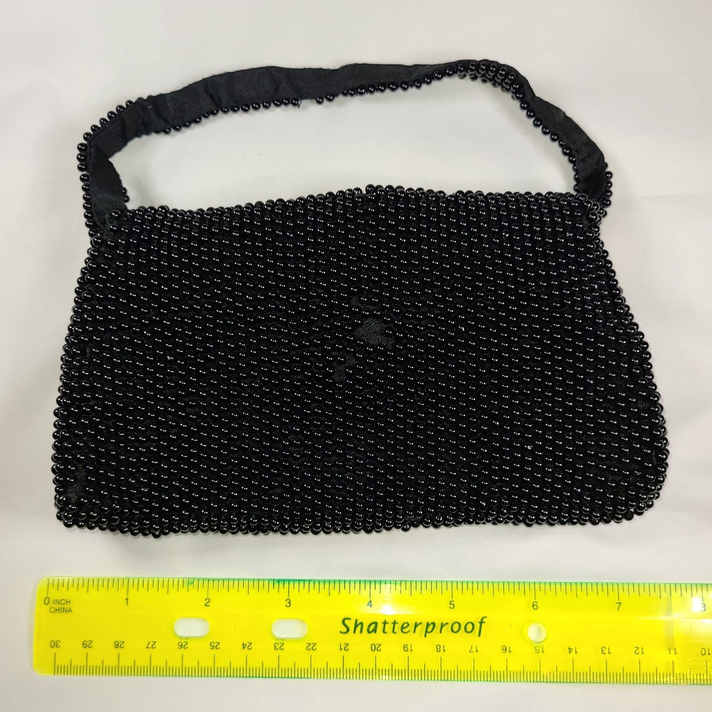 Vintage Hand Beaded Glass Bead Evening Purse