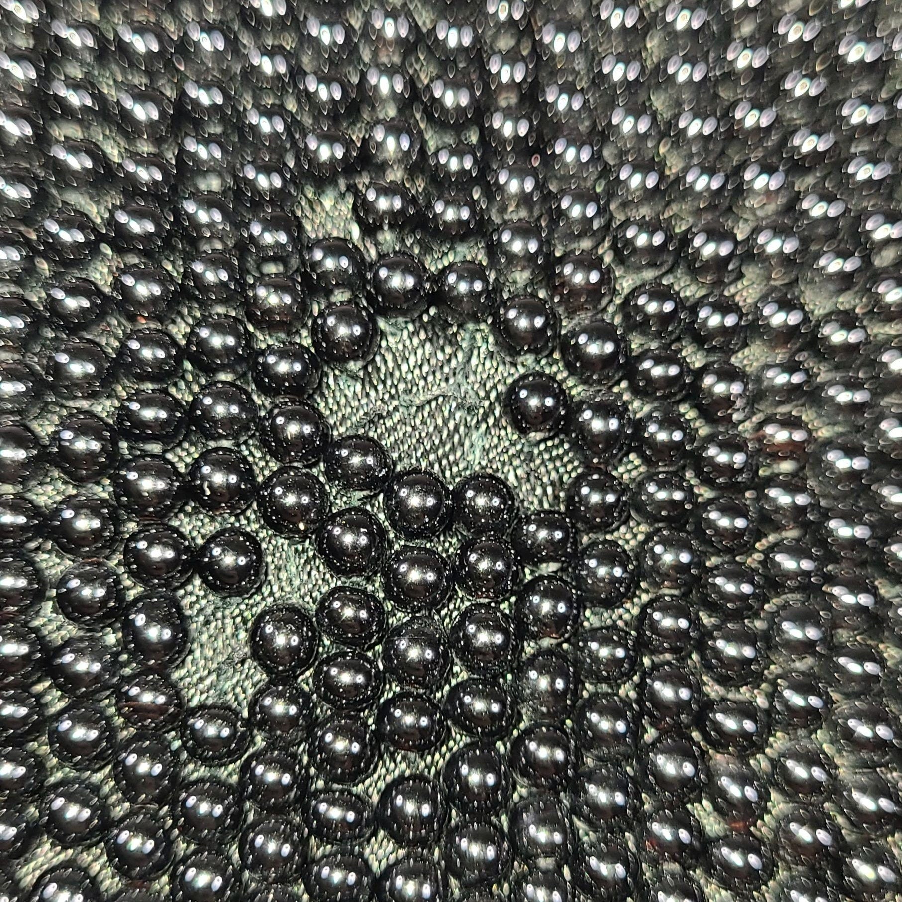 Vintage Hand Beaded Glass Bead Evening Purse