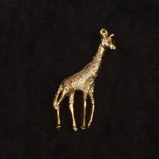 Vintage Signed Gerry's Giraffe Gold Toned Brooch