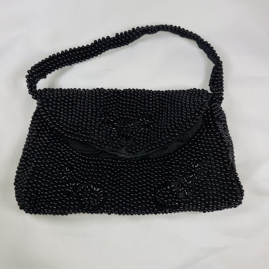 Vintage Hand Beaded Glass Bead Evening Purse