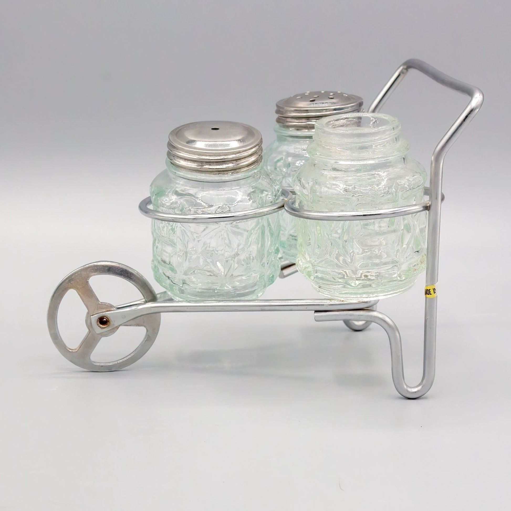 Vintage Salt and Pepper Shaker Set in Wheelbarrow