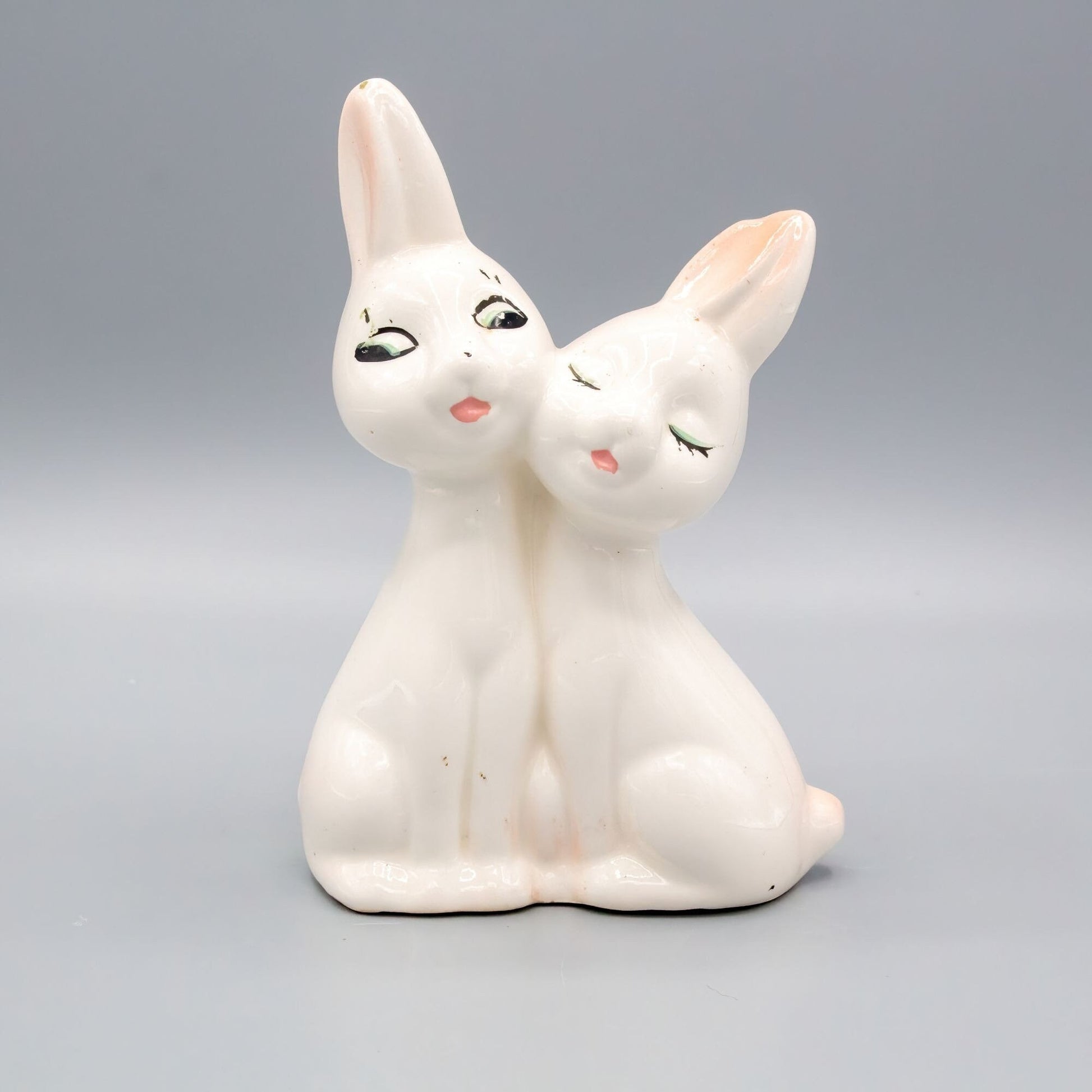 Vintage Ceramic Bunny Rabbit Bud Vase Planter