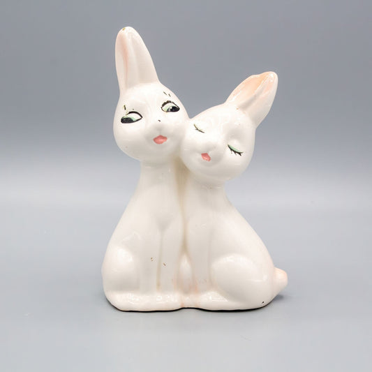 Vintage Ceramic Bunny Rabbit Bud Vase Planter