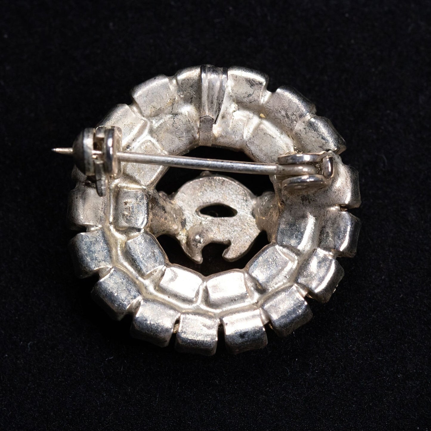 Vintage Shriner Scimitar Rhinestone Brooch