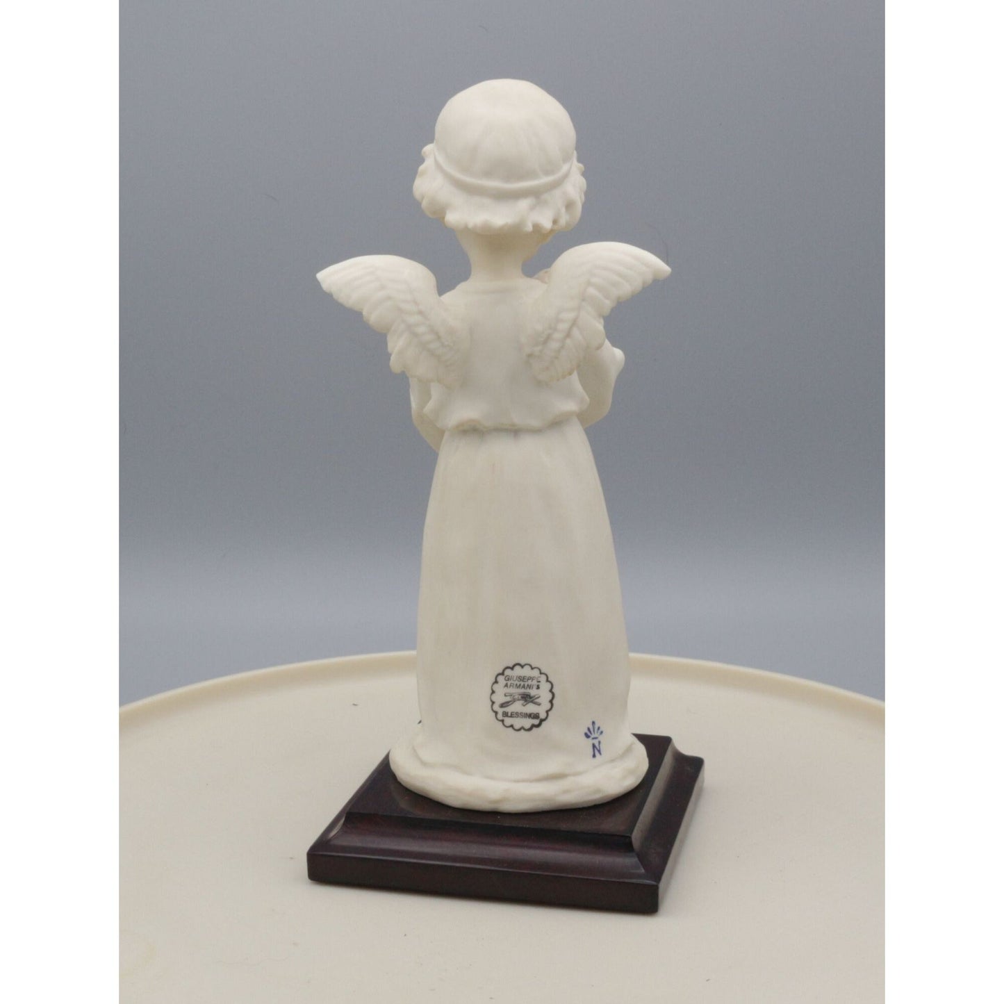 Vintage Guiseppe Armani Statue Signed Made in Italy Little Angel With Lamb no 0622