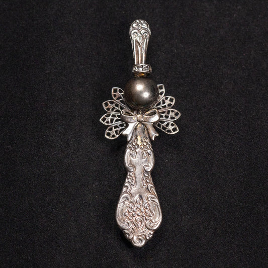 Vintage Artisan Made Angel Brooch