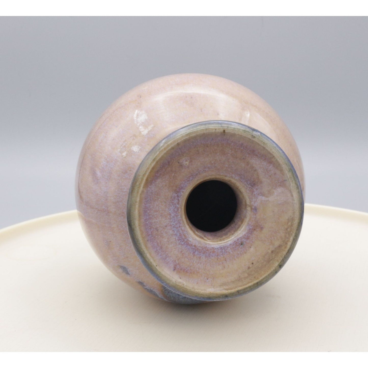 Rob Grimes Tested by Fire Pottery Signed Stoneware Vase Small Art Pottery