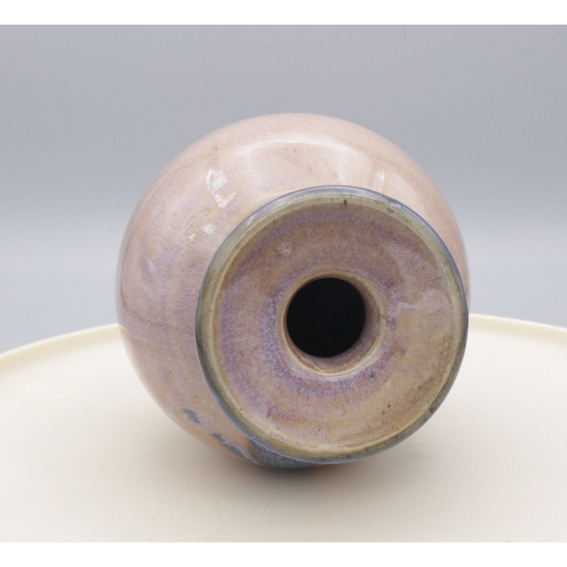 Rob Grimes Tested by Fire Pottery Signed Stoneware Vase Small Art Pottery