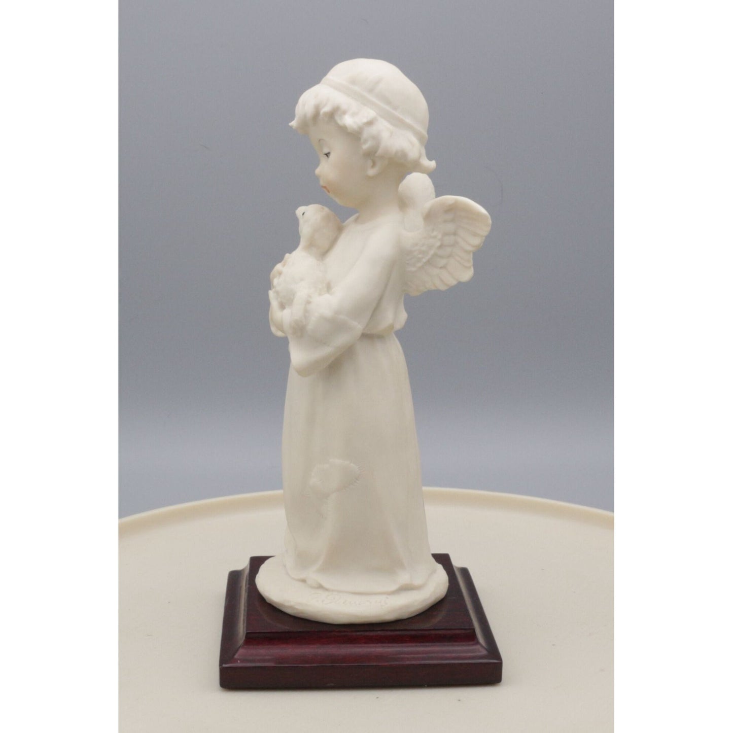 Vintage Guiseppe Armani Statue Signed Made in Italy Little Angel With Lamb no 0622