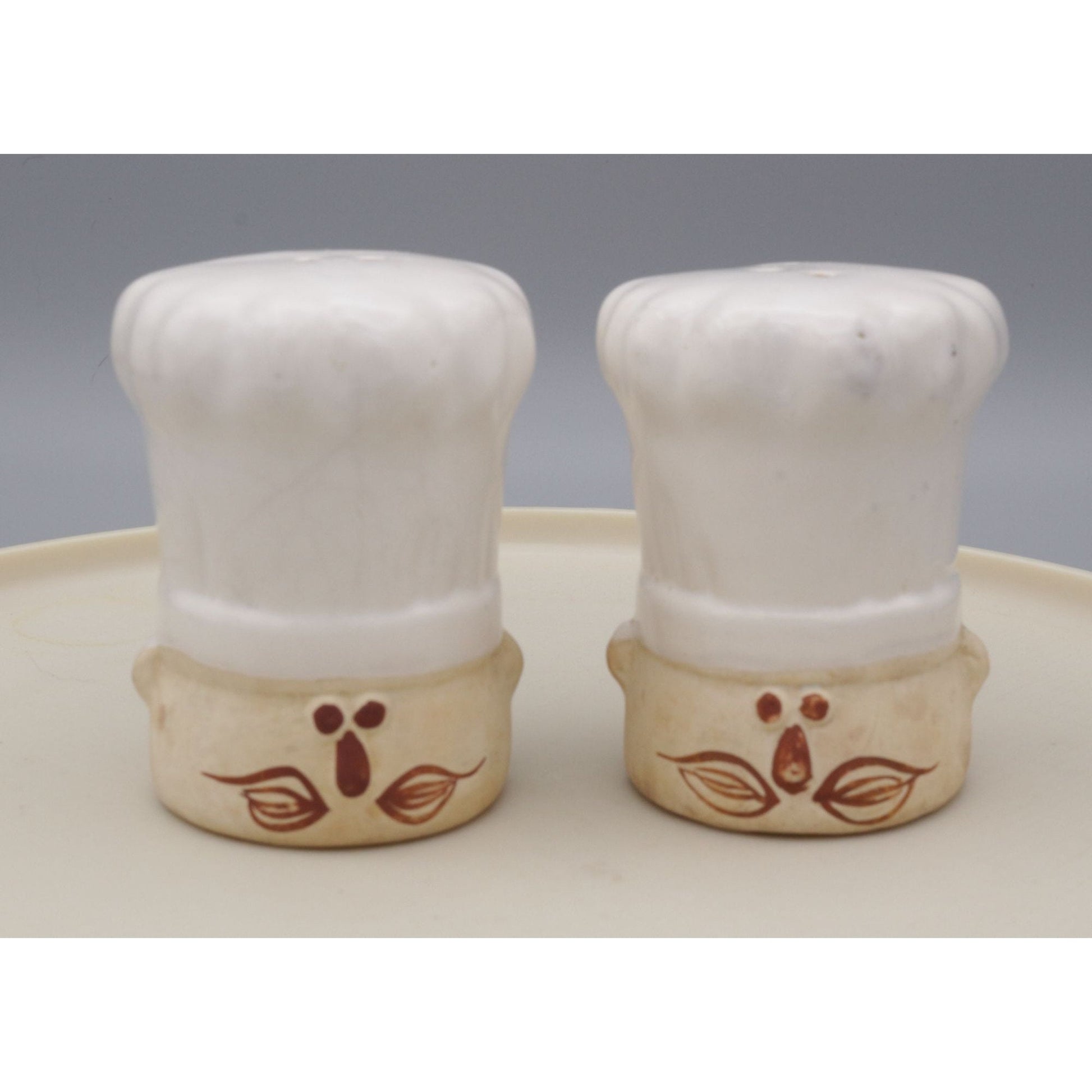 Vintage Ceramic Chef Salt and Pepper Shaker Set