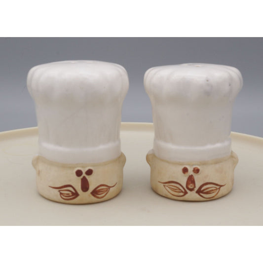 Vintage Ceramic Chef Salt and Pepper Shaker Set