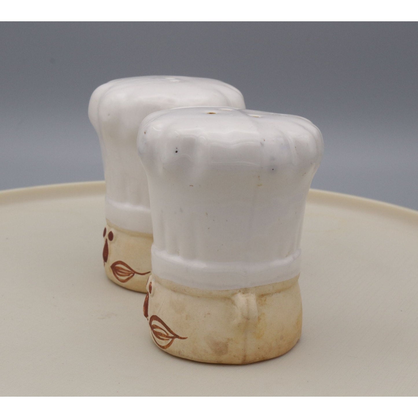 Vintage Ceramic Chef Salt and Pepper Shaker Set