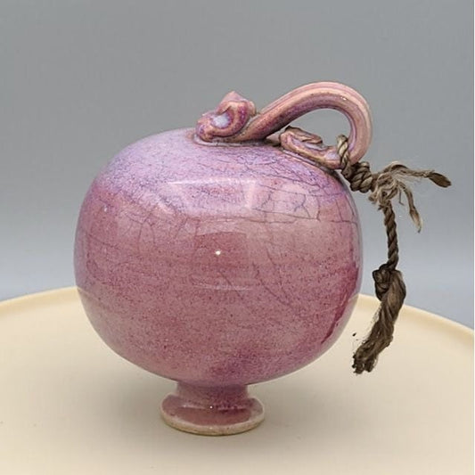 Pink and Purple Hanging Studio Pottery Hand Made