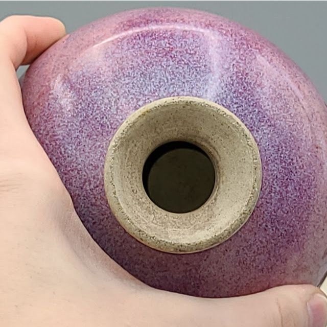 Pink and Purple Hanging Studio Pottery Hand Made