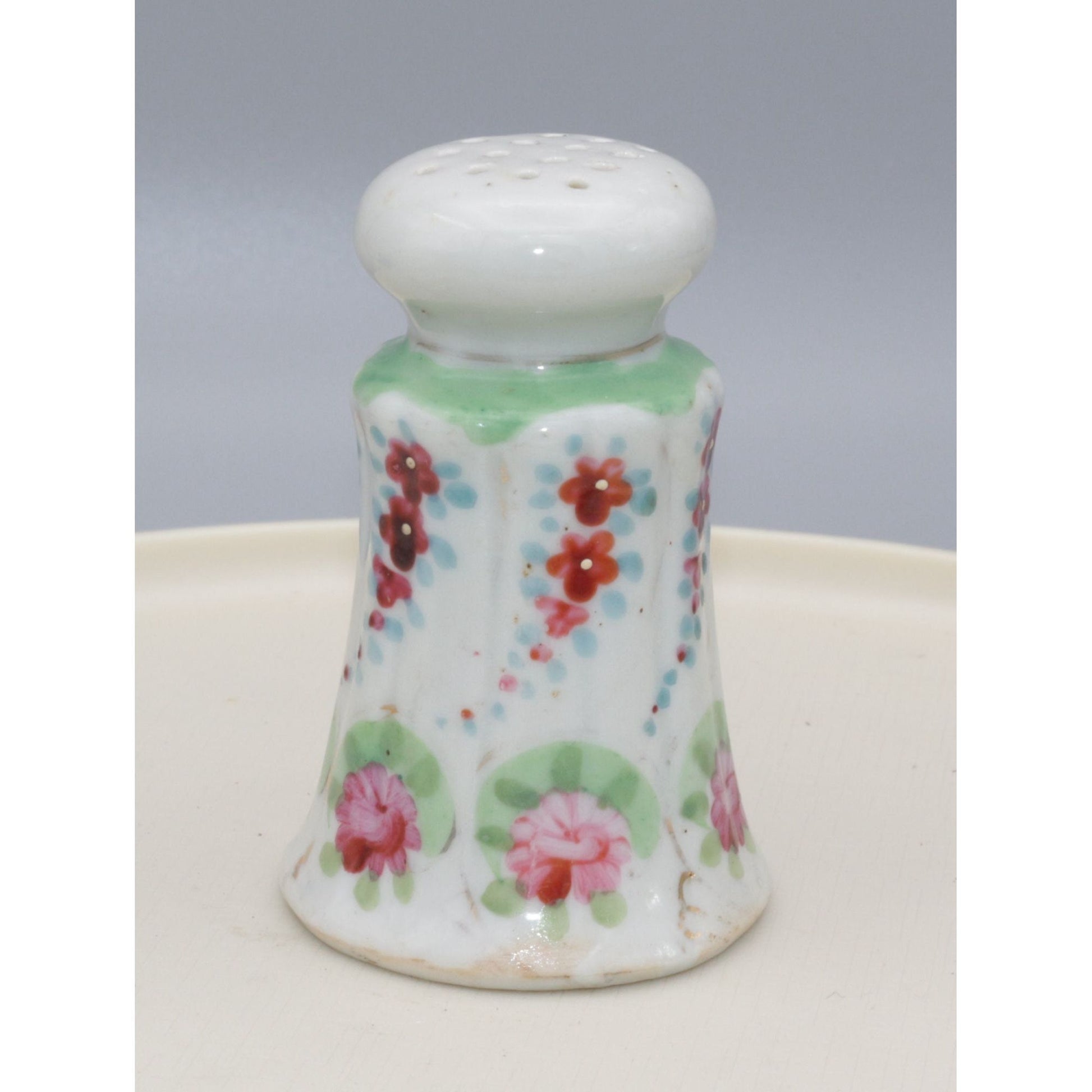 Vintage Hand Painted Ceramic Salt Shaker Floral