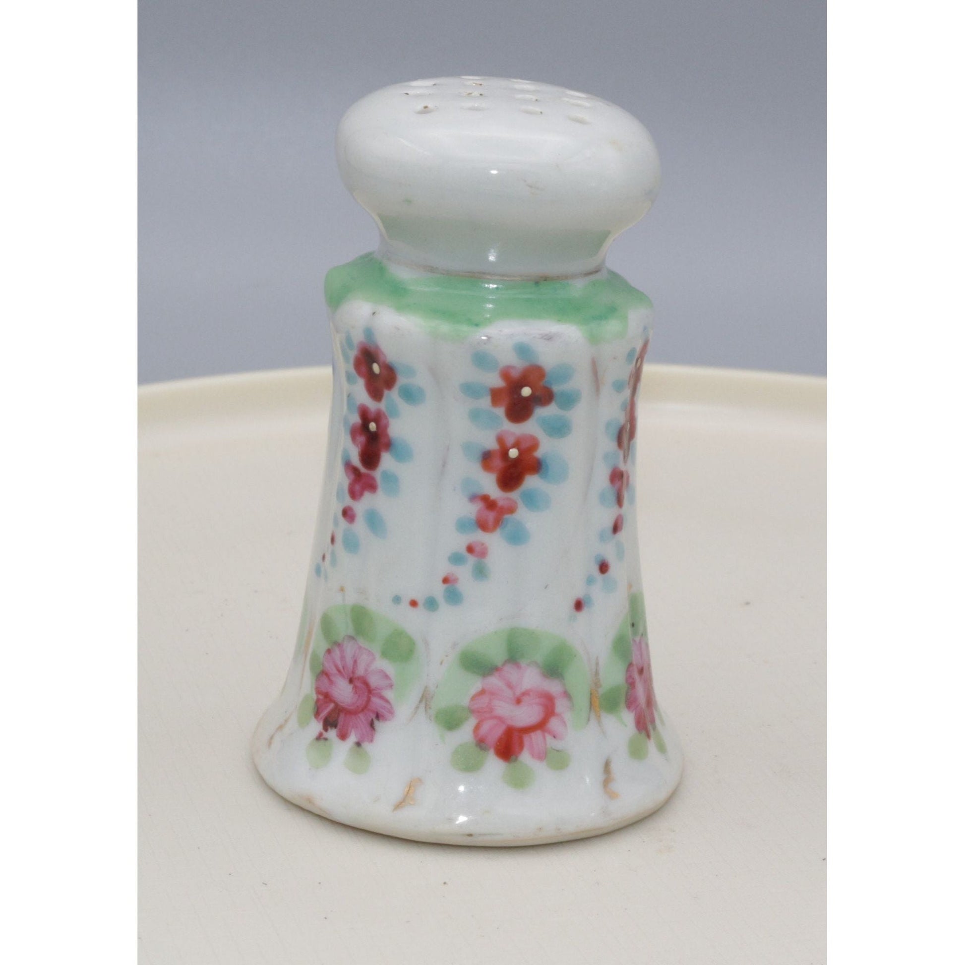 Vintage Hand Painted Ceramic Salt Shaker Floral
