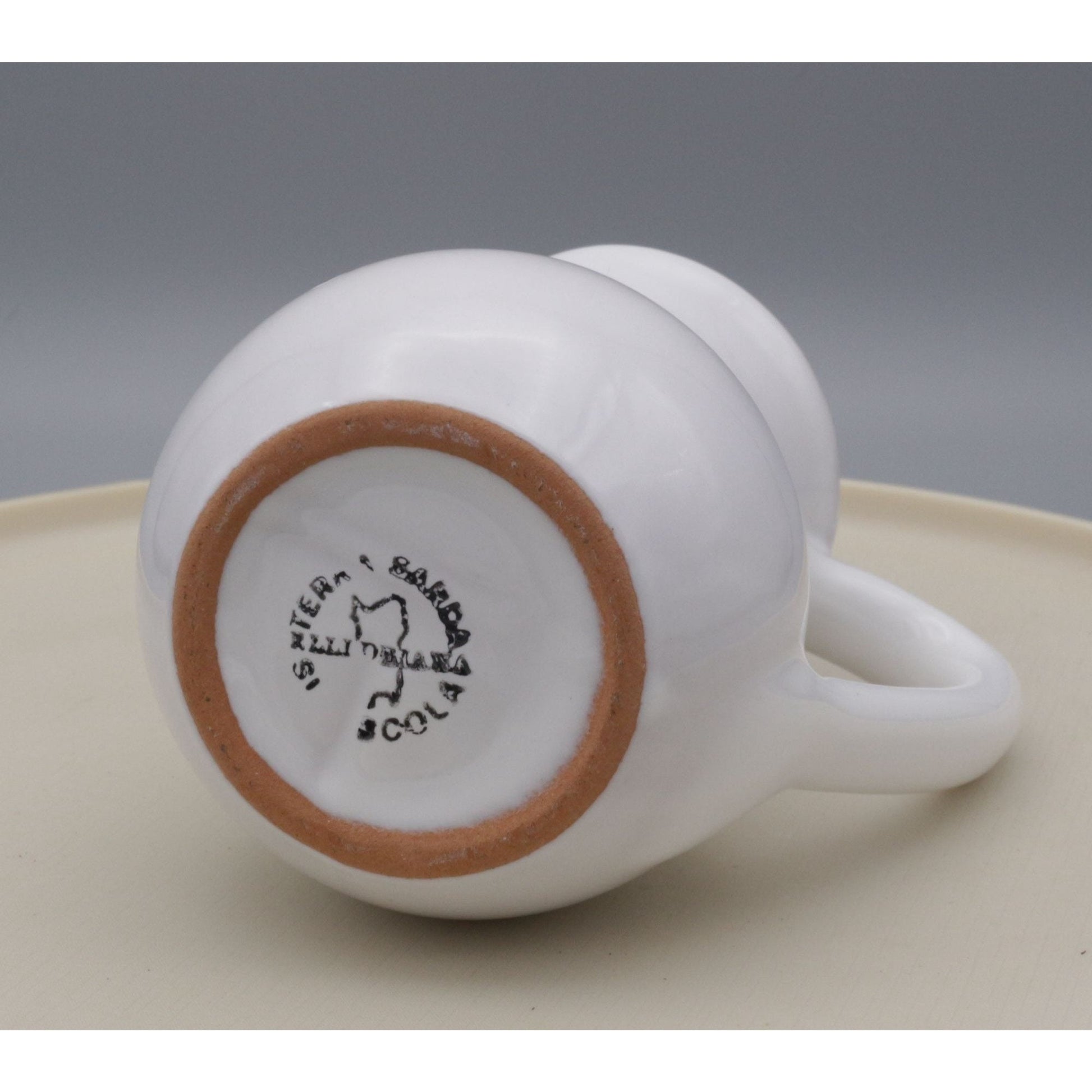 Bird Motif Creamer Small Pitcher Marked Ceramic Colorful
